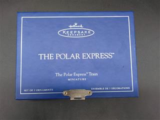 MINT Hallmark 2005 Polar Express Mini Train Ornament Set